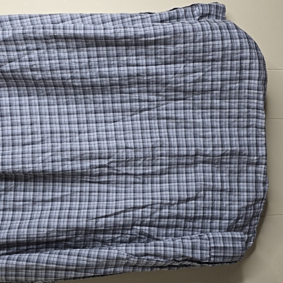 Ralph Lauren Button Down Checked Cotton Men's Blue Plaid Shirt Medium - Picture 8 of 8